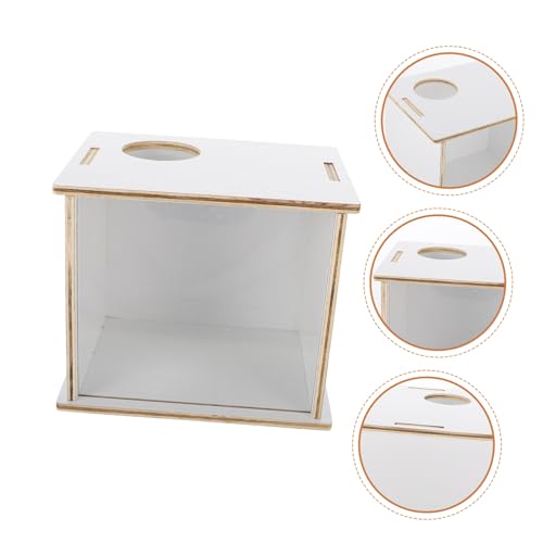 DIKACA Transparente Hamster Sandbad Badewanne Multifunktionale Haustier Toilette und Sandbadbox für Kleine Nager Wie Hamster und Chinchilla Leicht zu Reinigen für Zuhause und Zoohandel von DIKACA