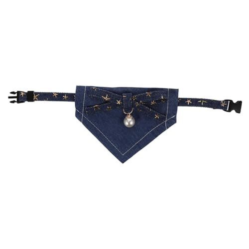 DIKACA Verstellbares Hunde Halstuch Saliva Scarf aus Hautfreundlichem Material Waschbarer Pet Bib Collar Stilvolles Halsband für Kleine Hunde und Kätzchen Dekorativer und Bequemer von DIKACA