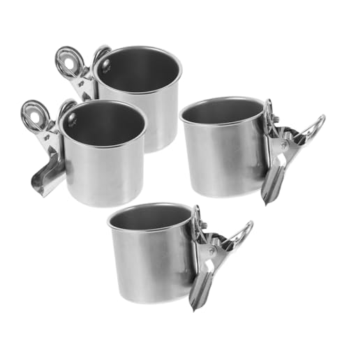 DIKACA Papageien-futternapf-Set Vogel-wasserspender Für Den Käfig Edelstahl-vogelschalen Mit Sicherer Klemme DIKACA Papageien-futternapf-Set Vogel-wasserspender Für Den Käfig Edelstahl-vogelschalen Mit Sicherer Klemme von DIKACA