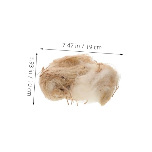 DIKACA Vogel Nistmaterialien aus Natürlichem Weichem Jute Leicht und Atmungsaktiv Geeignet für Wellensittiche Kanarienvögel zur Einfachen Nistplatzgestaltung in Käfigen Gärten und DIKACA Vogel Nistmaterialien aus Natürlichem Weichem Jute Leicht und Atmungsaktiv Geeignet für Wellensittiche Kanarienvögel zur Einfachen Nistplatzgestaltung in Käfigen Gärten und von DIKACA