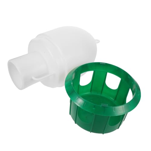 DIKACA Vogel Wasserspender Tauben Tränke Kunststoff Trinksystem Weiß Grün Spillproof für Taubenkäfig Zubehör DIKACA Vogel Wasserspender Tauben Tränke Kunststoff Trinksystem Weiß Grün Spillproof für Taubenkäfig Zubehör von DIKACA