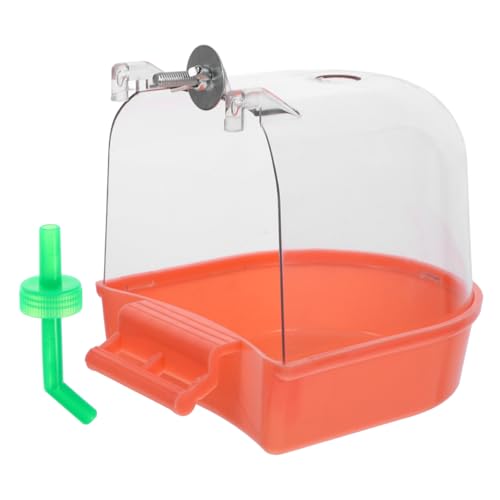 DIKACA Vogelbadewanne Papageienbadewanne Vogelkäfigbadewanne Vogelpapageibadewanne Sittichbadewanne Käfigbadewanne Für Papageien Vogelkäfig Hängebadewanne Orange Abs DIKACA Vogelbadewanne Papageienbadewanne Vogelkäfigbadewanne Vogelpapageibadewanne Sittichbadewanne Käfigbadewanne Für Papageien Vogelkäfig Hängebadewanne Orange Abs von DIKACA