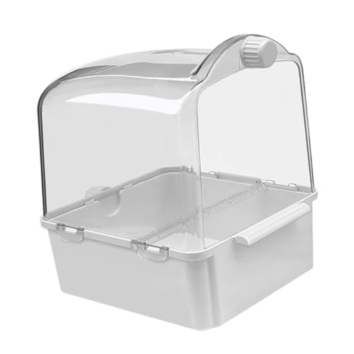 DIKACA Vogelbadewanne für Kleine Vögel mit Wasserinjektor Praktische Badebox für Papageien Wellensittiche und um Stress Abzubauen Hygiene zu Fördern DIKACA Vogelbadewanne für Kleine Vögel mit Wasserinjektor Praktische Badebox für Papageien Wellensittiche und um Stress Abzubauen Hygiene zu Fördern von DIKACA