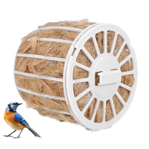 DIKACA Vogelnest Nistmaterial Baumwolle Jute Langlebiges Nestbaumaterial für Wellensittiche Zebrafinken Kanarienvögel Atmungsaktives Nestzubehör für Käfige und Nistkästen Einfach zu von DIKACA