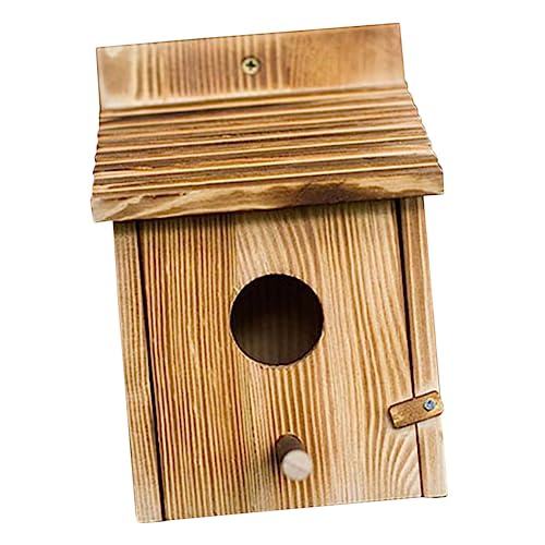 DIKACA Vogelnest aus Holz hängender Vogel Vogelhäuschen draußen aufhängen Futterspender klein Verschachtelung vogelhaus Sittich Nest Gartendekoration Papageiennest hölzern DIKACA Vogelnest aus Holz hängender Vogel Vogelhäuschen draußen aufhängen Futterspender klein Verschachtelung vogelhaus Sittich Nest Gartendekoration Papageiennest hölzern von DIKACA
