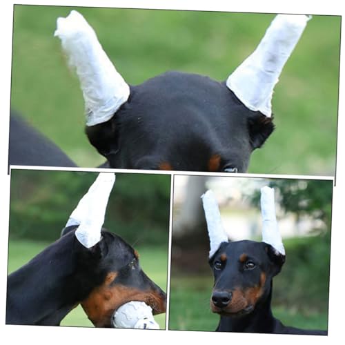 DIKACA Weiche Schaumstoff Hund Ohrenstütze Verstellbares Pet Ear Tape für Welpen und Hunde Langlebige Ohraufsteller zur Unterstützung Stehender Ohren von DIKACA