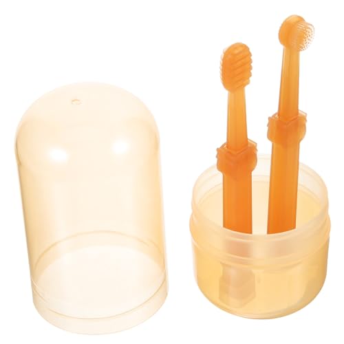 DIKACA Weiche Silikonbasierte Haustierzahnbürste Welpen und Kleine Hunde Sanfte Mundpflege zur Effektiven Reinigung von Zahnzwischenräumen Praktisch und Tragbar für Tägliche Zahnpflege DIKACA Weiche Silikonbasierte Haustierzahnbürste Welpen und Kleine Hunde Sanfte Mundpflege zur Effektiven Reinigung von Zahnzwischenräumen Praktisch und Tragbar für Tägliche Zahnpflege von DIKACA