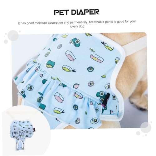DIKACA Wiederverwendbare Läufigkeitswindeln aus Baumwolle Atmungsaktive Physiologische Höschen für Hündinnen Weiche Inkontinenz Windeln Geeignet für Welpen und Sensible Hunde XL Blau DIKACA Wiederverwendbare Läufigkeitswindeln aus Baumwolle Atmungsaktive Physiologische Höschen für Hündinnen Weiche Inkontinenz Windeln Geeignet für Welpen und Sensible Hunde XL Blau von DIKACA