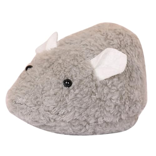 DIKACA Wind up Maus Katzenspielzeug Graue Vibrationsmaus Interaktiv für Katzen Kätzchen Jagdspielzeug zur Selbstbeschäftigung und Bewegung von DIKACA