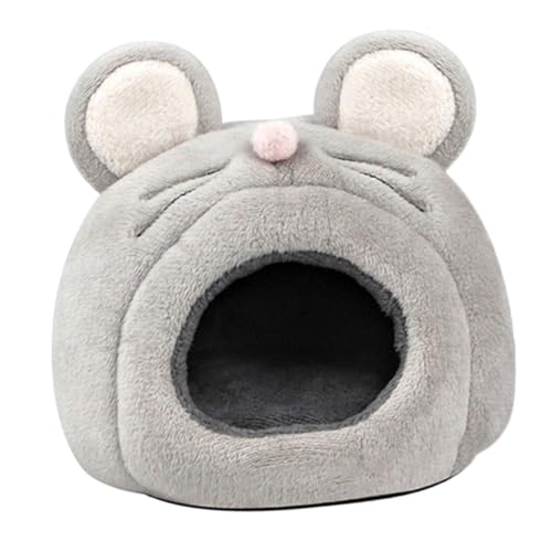 DIKACA Winddichtes Kleines Kuschelnest aus Plüsch für Meerschweinchen und Chinchillas Warmes Schlafhaus Windgeschütztes Versteck und Gemütliches Tierbett von DIKACA