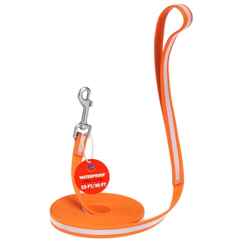 DILLYBUD Wasserdichte, lange Hundeleine für Hunde, Außentraining, 4,5 m, strapazierfähig, reflektierend, lange Hundeleine mit Griff für große und mittelgroße Hunde, Outdoor-Rückruf, Wandern, Camping DILLYBUD Wasserdichte, lange Hundeleine für Hunde, Außentraining, 4,5 m, strapazierfähig, reflektierend, lange Hundeleine mit Griff für große und mittelgroße Hunde, Outdoor-Rückruf, Wandern, Camping von DILLYBUD