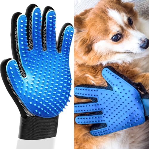 DILUSILK Haustier-Waschhandschuhe, sanfte Enthaarungsbürste, Tierhaarentferner-Handschuh, Massagewerkzeug mit verbessertem Fünf-Finger-Design, Katzenpflege-Handschuh, für Hunde, Katzen, Kaninchen, DILUSILK Haustier-Waschhandschuhe, sanfte Enthaarungsbürste, Tierhaarentferner-Handschuh, Massagewerkzeug mit verbessertem Fünf-Finger-Design, Katzenpflege-Handschuh, für Hunde, Katzen, Kaninchen, von DILUSILK