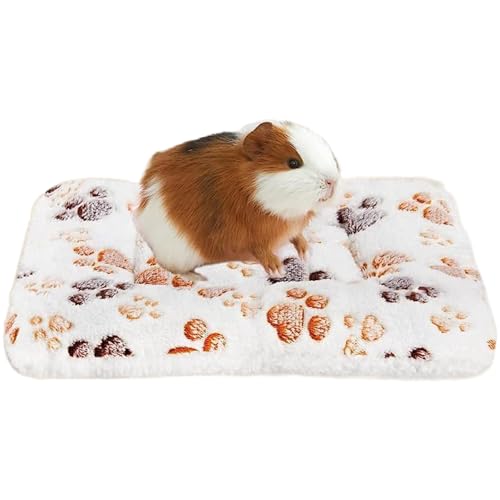 DILUSILK Meerschweinchen-Bettmatte, waschbar, Kaninchen-Winterbettunterlage für drinnen, warme Tierbettmatratzen, hohe Saugfähigkeit, Hamster-Schlafmatte, Schichtkonstruktion, für Kaninchen von DILUSILK