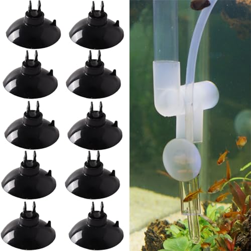 DILUSILK Saugnäpfe für Aquarien, 20 Stück, Saugnapf, Leuchtsaugnäpfe, 2,8 cm, Befestigungsclips, Futterschlauch für Aquarien, Belüftung, Schwarz DILUSILK Saugnäpfe für Aquarien, 20 Stück, Saugnapf, Leuchtsaugnäpfe, 2,8 cm, Befestigungsclips, Futterschlauch für Aquarien, Belüftung, Schwarz von DILUSILK