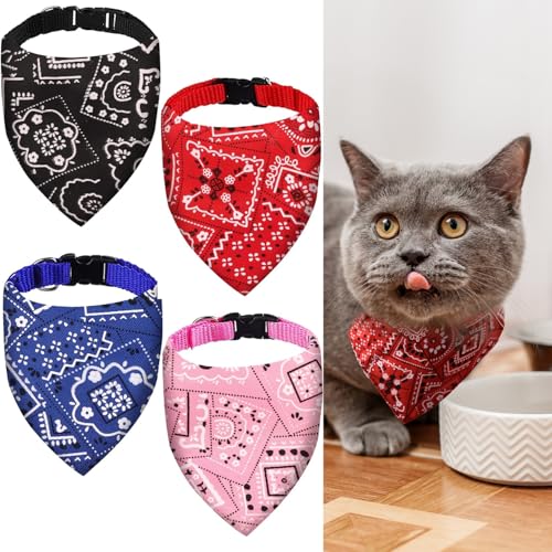 Hundehalstuch, verstellbarer Riemen, Bandana für Hunde, stilvoll, wendbar, Dreieck, Haustier-Schal, Halstuch, Dreieck, Hundehalstuch, Halsband für kleine, mittelgroße Haustiere, Hunde und Katzen (Rot, Hundehalstuch, verstellbarer Riemen, Bandana für Hunde, stilvoll, wendbar, Dreieck, Haustier-Schal, Halstuch, Dreieck, Hundehalstuch, Halsband für kleine, mittelgroße Haustiere, Hunde und Katzen (Rot, von DILUSILK