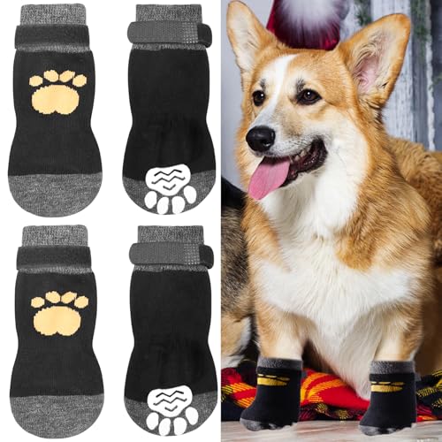 Rutschfeste Hundesocken, Hundesocken mit Griffen, Pfoten, stoppen Lecken, Hundepfotenschutz, Hundekrallenschutz, Hundepantoffeln mit verstellbarem Riemen, für Welpen, Hunde, drinnen und draußen, Rutschfeste Hundesocken, Hundesocken mit Griffen, Pfoten, stoppen Lecken, Hundepfotenschutz, Hundekrallenschutz, Hundepantoffeln mit verstellbarem Riemen, für Welpen, Hunde, drinnen und draußen, von DILUSILK
