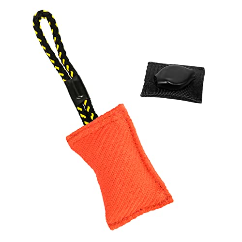 DINGO GEAR WWW.DINGOGEAR.COM 1977 Magnetset für das Hundetraining: eingefasster Magnet und orangefarbener Nylcot Magnet Bite Tug von DINGO GEAR WWW.DINGOGEAR.COM 1977