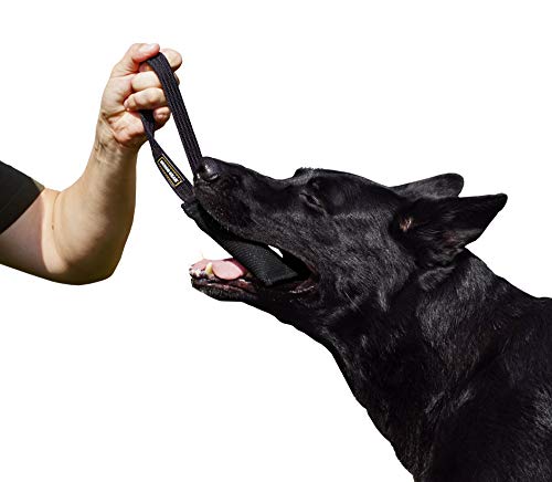 Dingo Gear Baumwolle-Nylon Beißwurst für Hundetraining K9 IGP IPO Obiedence Schutzhund Hundesport, mit Einem Griff 5 x 15 cm Schwarz S00072 von DINGO GEAR WWW.DINGOGEAR.COM 1977