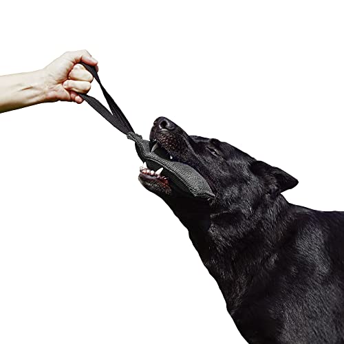 Dingo Gear Baumwolle-Nylon Beißwurst für Hundetraining IGP IPO Obiedence Schutzhund Hundesport 20 x 7 cm, 1 Griff Schwarz S00069 von DINGO GEAR WWW.DINGOGEAR.COM 1977