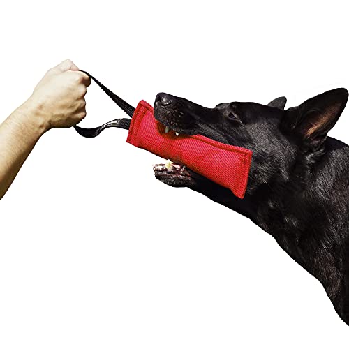 Dingo Gear Baumwolle-Nylon Beißwurst für Hundetraining IGP IPO Obiedence Schutzhund Hundesport 28 x 7 cm, 1 Griff Rot S00062 von DINGO GEAR WWW.DINGOGEAR.COM 1977
