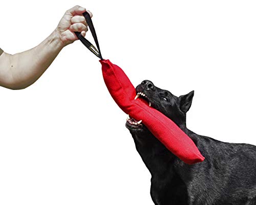 Dingo Gear Baumwolle-Nylon Beißwurst für Hundetraining K9 IGP IPO Obiedence Schutzhund Hundesport 45 x 8 cm, 1 Griff Rot S00065 von DINGO GEAR WWW.DINGOGEAR.COM 1977