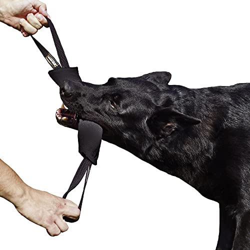Dingo Gear Baumwolle-Nylon Beißwurst für Hundetraining K9 IGP IPO Obiedence Schutzhund Hundesport 28 x 7 cm, 2 Griffen Schwarz S00074 von DINGO GEAR WWW.DINGOGEAR.COM 1977