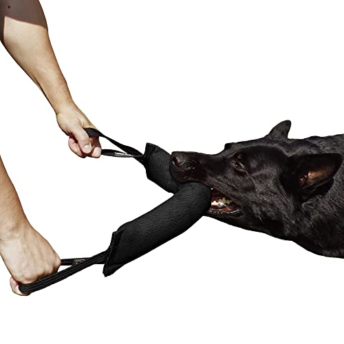 Dingo Gear Baumwolle-Nylon Beißwurst für Hundetraining K9 IGP IPO Obiedence Schutzhund Hundesport,45 x 8 cm, 2 Griffen Schwarz S00076 von DINGO GEAR WWW.DINGOGEAR.COM 1977