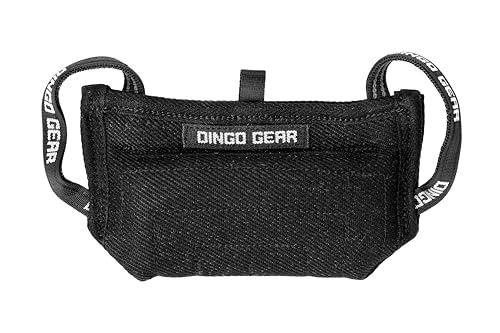 Dingo Gear Beißkissen Keilform Mini Weicher aus Baumwolle-Nylon Schwarz Welpen und Junge Hunde Ausbildung Hundetraining S00525 von DINGO GEAR WWW.DINGOGEAR.COM 1977