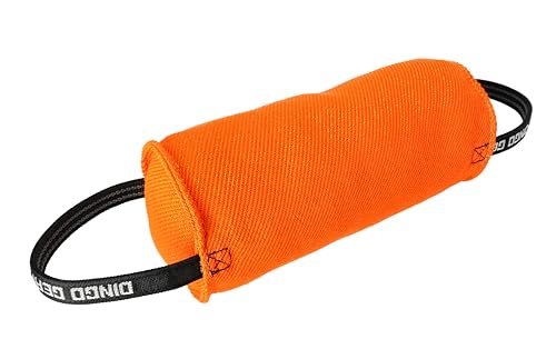 Dingo Gear Beißwurst,Berta'' mit 2 Griff #14cm Länge 30 cm aus französischem Material (Nylcott) für Hundetraining K9 IGP IPO Obedience Schutzhund Hundesport Orange S00098 von DINGO GEAR WWW.DINGOGEAR.COM 1977