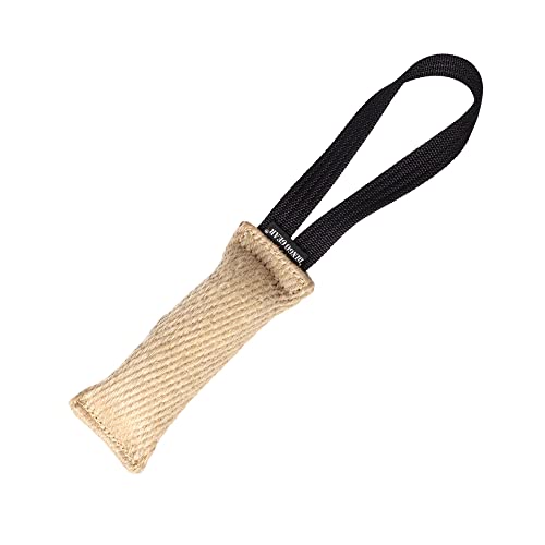 Dingo Gear Beisswurst aus Jute mit Halter 16 cm x 4 cm K9 IGP IPO Training Hundespielzeug Apporte S00143 von DINGO GEAR WWW.DINGOGEAR.COM 1977