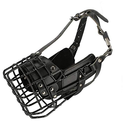 Dingo Gear Gummierte metallmaulkorbe K9 Groß für Hund Deutscher Schäferhund Professionelle Bequeme universelles Produkt für Langen Spaziergängen S03042 von DINGO GEAR WWW.DINGOGEAR.COM 1977