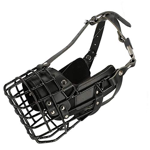 Dingo Gear Gummierte metallmaulkorbe Klein für Hund Deutscher Schäferhund Professionelle Bequeme universelles Produkt für Langen Spaziergängen S03040 von DINGO GEAR WWW.DINGOGEAR.COM 1977