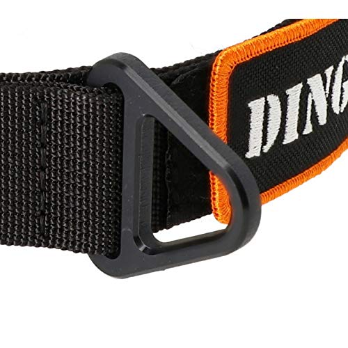 Dingo Gear Hundehalsband mit Cobra Schnalle, Farbe Schwarz, Band Breite 4 cm Länge 38-48 cm S04028 von DINGO GEAR WWW.DINGOGEAR.COM 1977