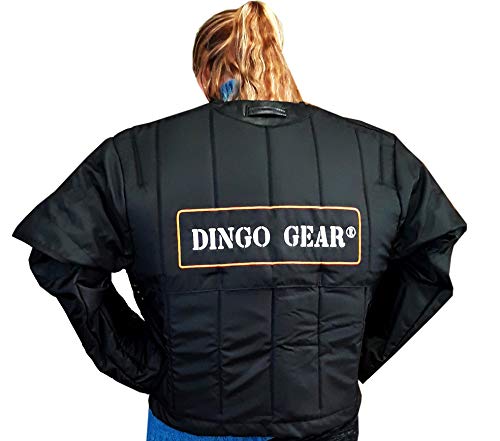 Dingo Gear Jacke Cord für Hundetraining,Kleidung Leicht Schutz Größe L Schwarz S01001 von DINGO GEAR WWW.DINGOGEAR.COM 1977
