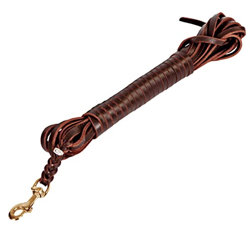 Dingo Gear Arbeitsleine Leder Wasserdicht ohne Griff Länge 10,5 m Breite 1,0 cm Ausbildung großer starker Hund Braun S03621 Dingo Gear Arbeitsleine Leder Wasserdicht ohne Griff Länge 10,5 m Breite 1,0 cm Ausbildung großer starker Hund Braun S03621 von DINGO GEAR WWW.DINGOGEAR.COM 1977