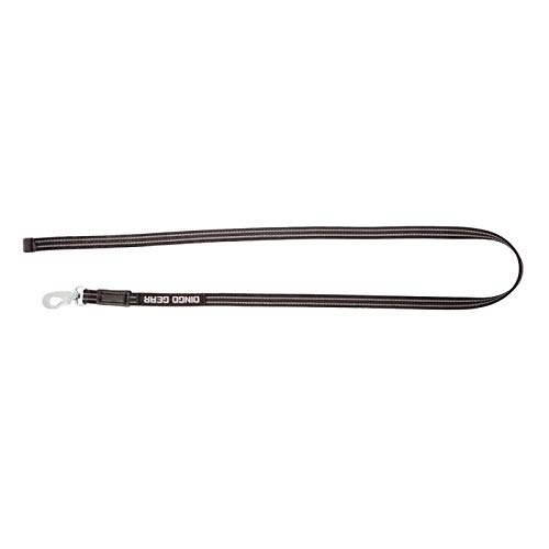 Dingo Gear Hundeleine aus Gummiertem Band ohne Griff mit BGB-Karabiner Haken Breite 2 cm Länge 250 cm Schwarz S03718 von DINGO GEAR WWW.DINGOGEAR.COM 1977