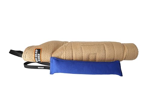 Dingo Gear Set Schutzarm aus Jute Sehr hart Beißärmel Plus Beisswurst aus Nylcot Beißtraining für IGP K9 Sport Training Erwachsener Hunde Beißniveau 5 Meister S10044 von DINGO GEAR WWW.DINGOGEAR.COM 1977