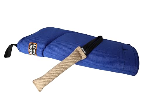 Dingo Gear Set Schutzarm aus Nylcot Extra Weich Beißärmel Plus Beisswurst aus Jute Beißtraining für IGP K9 Hundesport Training junger Hunde Blau Beißniveau 2 Fortgeschritten S10048 von DINGO GEAR WWW.DINGOGEAR.COM 1977