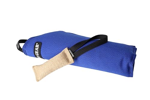 Dingo Gear Set Schutzarm aus Nylcot Mini Weich Beißärmel Plus Beisswurst aus Jute Beißtraining für IGP K9 Hundesport Welpen Training junger Hunde Blau Beißniveau 1 Anfänger S10046 von DINGO GEAR WWW.DINGOGEAR.COM 1977