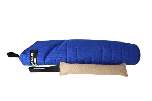 Dingo Gear Set Schutzarm aus Nylcot Sehr Hart Beißärmel Plus Beisswurst aus Jute Beißtraining für IGP K9 Sport Training Erwachsener Hunde Blau Beißniveau 5 Meister S10054 von DINGO GEAR WWW.DINGOGEAR.COM 1977