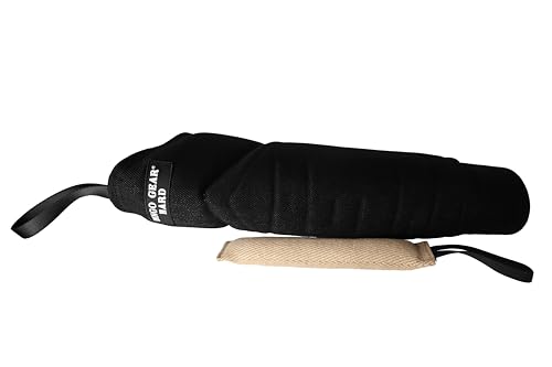 Dingo Gear Set Schutzarm aus Nylcot Sehr Hart Beißärmel Plus Beisswurst aus Jute Beißtraining für IGP K9 Sport Training Erwachsener Hunde Schwarz Beißniveau 5 Meister S10053 von DINGO GEAR WWW.DINGOGEAR.COM 1977