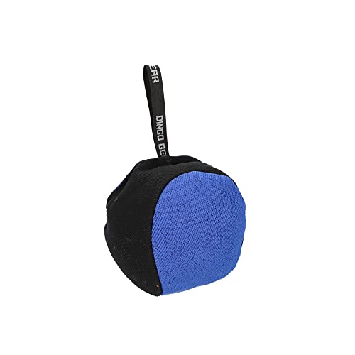 Dingo Gear Trainings-Spielzeug Bäll 19 cm Schwarz-Blau mit Griff French-Material Nylcott Training Spiel Apport IGP Obedience S02801 von DINGO GEAR WWW.DINGOGEAR.COM 1977