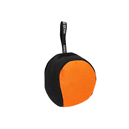 Dingo Gear Trainings-Spielzeug Bäll 19 cm Schwarz-Orange mit Griff French-Material Nylcott Training Spiel Apport IGP K9 Obedience S02800 von DINGO GEAR WWW.DINGOGEAR.COM 1977