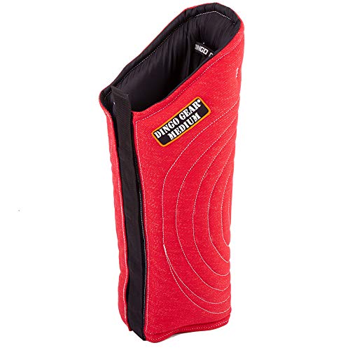 Dingo Gear Beinschutzmanschette Lange Soft,Weich aus Nylcot für das Biss-Training Handgefertigt Rot S01985 von DINGO GEAR WWW.DINGOGEAR.COM 1977