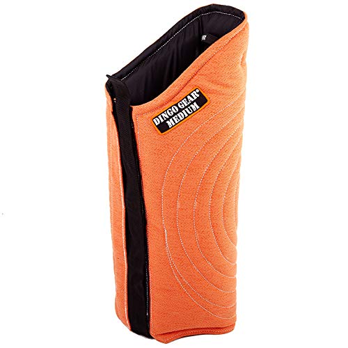 Dingo Gear Beinschutzmanschette Lange Soft,Weich aus Nylcot für das Biss-Training Handgefertigt Orange S01987 von DINGO GEAR WWW.DINGOGEAR.COM 1977