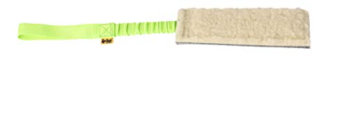 Dingo Beißwülste Wolle mit Griff Bungee Grün 20 cm x 6 cm Agility Apporte Spiel Training Hundespielzeug 15599 von Dingo Waldemar Rutkowski