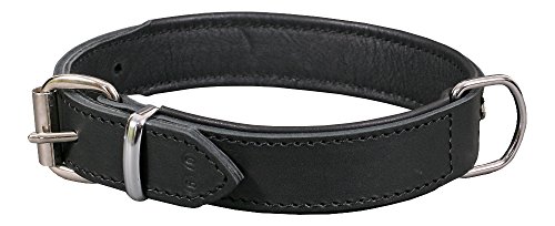 Dingo 11407 Hundehalsband aus exklusivem weichem Leder, luxuriös und strapazierfähig, schwarz von Dingo Waldemar Rutkowski