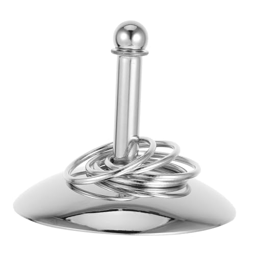 DINHEAROM 1 Satz Haustier-papageienhalsband Vogel-Intelligenz- Sittiche Zubehör Für Sittichkäfige Kleine Vogelspielzeuge Kleine Papageienspielzeuge Silver Rostfreier Stahl von DINHEAROM