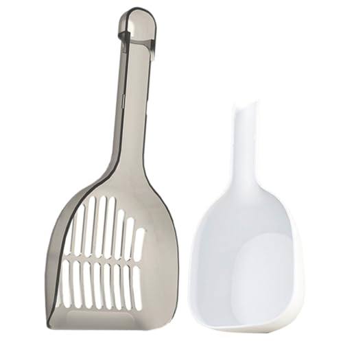 DINHEAROM 1 Satz Katzenstreu-Schaufel-Set Tülle Spender Katzenminze Verklumpung pet Supplies cat Litter Scoop Tragbarer Katzenstreuschaufel Schaufel zum Reinigen von Katzenstreu Plastik Grey DINHEAROM 1 Satz Katzenstreu-Schaufel-Set Tülle Spender Katzenminze Verklumpung pet Supplies cat Litter Scoop Tragbarer Katzenstreuschaufel Schaufel zum Reinigen von Katzenstreu Plastik Grey von DINHEAROM