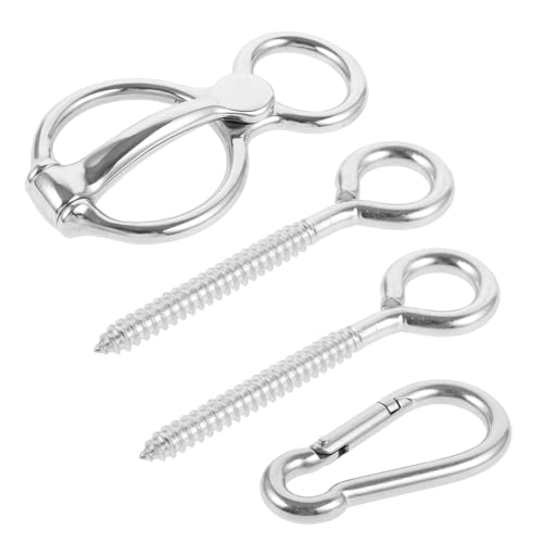DINHEAROM 1 Satz Sicherheitsausrüstung für Pferde Pferdesicherheitsausrüstung Pferde Sicherheitsausrüstung Pferdebindetechnik Pferdebedarf Trainingsgeräte für Pferde Rostfreier Stahl Silver von DINHEAROM